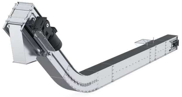 PETKUS trough chain conveyor TKS with inclination PETKUS trough chain conveyor TKS with inclination